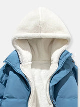 Luxury Winter Puffer Hooded Jacket with Plush Inner Lining