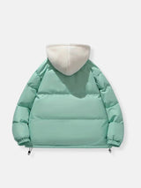 Luxury Winter Puffer Hooded Jacket with Plush Inner Lining