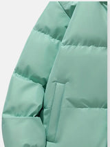 Luxury Winter Puffer Hooded Jacket with Plush Inner Lining