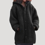 Women’s chunky knit wool winter coat
