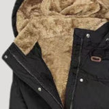 Women’s long waterproof hooded faux fur winter coat