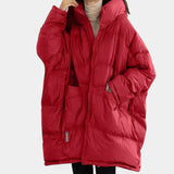 Gleame Puffer Winter Jacket – Oversized Women's Winter Jacket with Hood and Down Filling