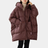 Gleame Puffer Winter Jacket – Oversized Women's Winter Jacket with Hood and Down Filling