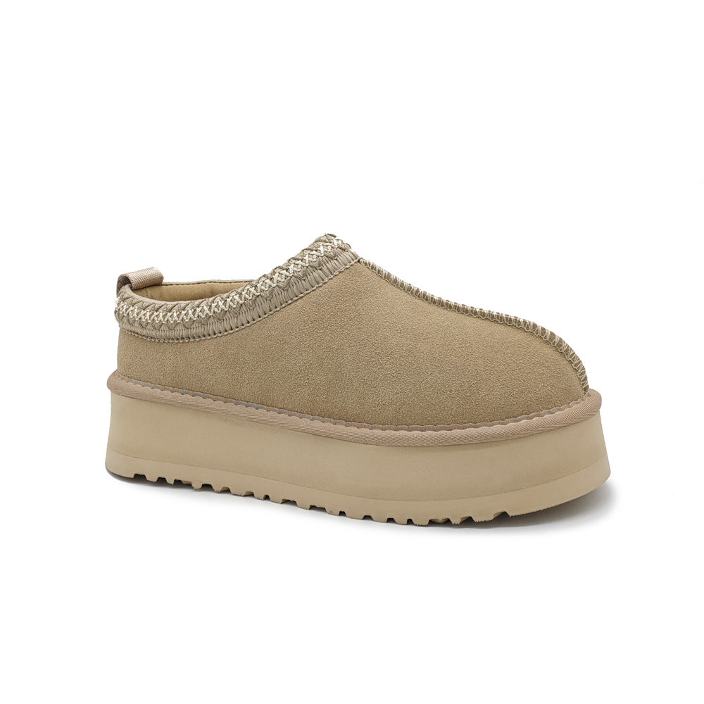 Platform Slip-On Winter Slippers for Warm Everyday Comfort