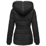 Luxury Winter Puffer Jacket with Faux Fur Hood and Quilted Design